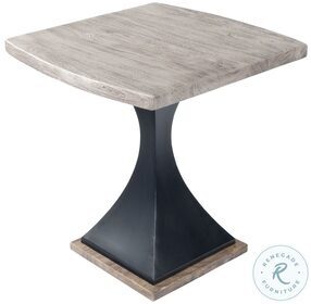 Lidiya Gray Sandwash Wood And Metal End Table