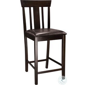 Diego Espresso Counter Height Chair Set of 2