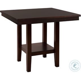 Diego Espresso Square Counter Height Dining Table