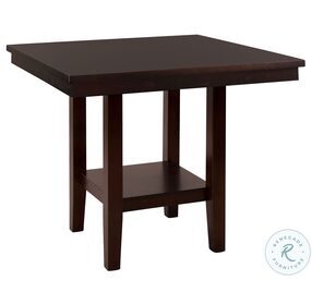 Diego Brown Square Counter Height Dining Table