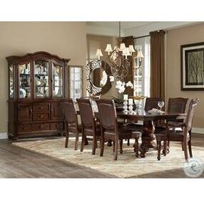 Lordsburg Brown Cherry Extendable Dining Room Set