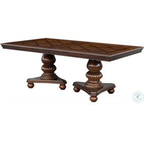 Lordsburg Brown Cherry Extendable Dining Table