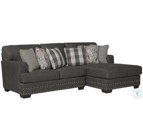Crawford Metal And Charcoal RAF Chaise Sectional