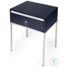 Monika Blue And Silver End Table