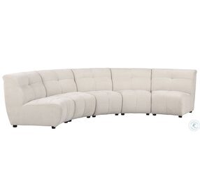 Charlotte Ivory Curved Modular Sectional