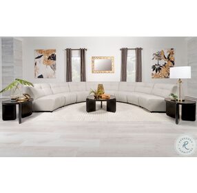 Charlotte Ivory 8 Piece Curved Modular Sectional