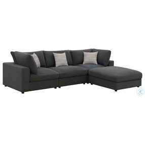 Serene Charcoal 4 Peice Sectional