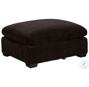 Lakeview Dark Chocolate Upholstered Ottoman