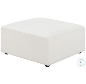 Freddie Pearl Upholstered Square Ottoman
