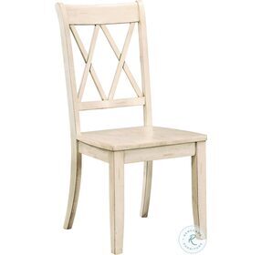 Janina White Side Chair Set of 2