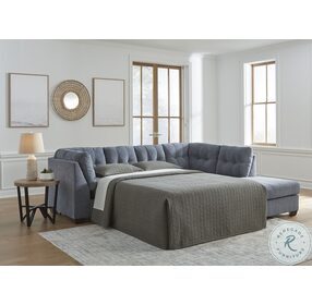 Marleton Denim 2 Piece Sleeper Sectional with Chaise