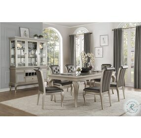Crawford Silver Extendable Dining Room Set