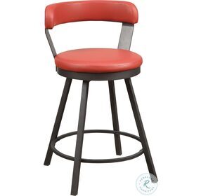 Appert Red Counter Height Chair Set of 2