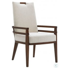 Island Fusion Coles Bay Off White Fabric Arm Chair
