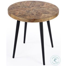 Glarious Brown Loft Round Side Table