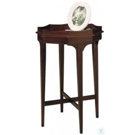 Brown X Base Accent Table