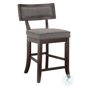 Oxton Distressed Dark Cherry Counter Height Chair Set Of 2