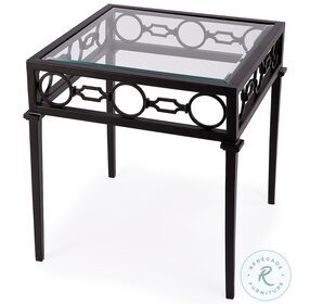 Southport Black Outdoor End Table