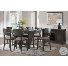 Baresford Gray Counter Height Dining Room Set