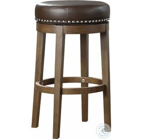 Westby Brown Round Swivel Pub Height Stool Set Of 2