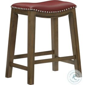 Ordway Red Counter Height Stool