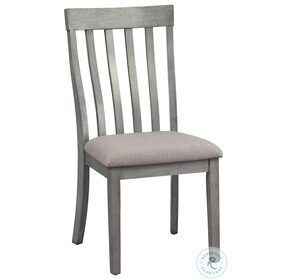 Armhurst Wire Brush Dark Gray And Light Gray Side Chair Set Of 2