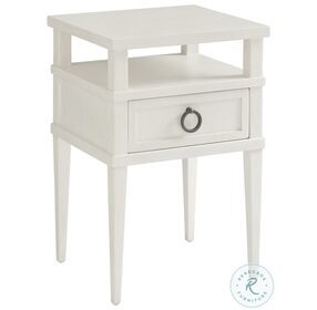 Ocean Breeze Shell White Collier Night Table