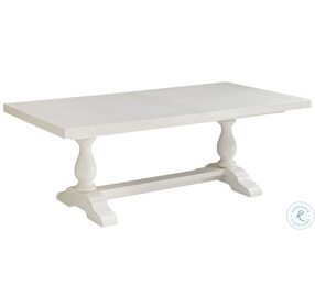 Ocean Breeze Shell White Captiva Rectangular Extendable Dining Table