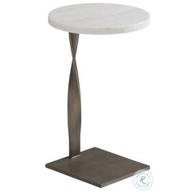 Ocean Breeze Santa Cruz Marble And Aged Pewter Rockville Round Martini Table