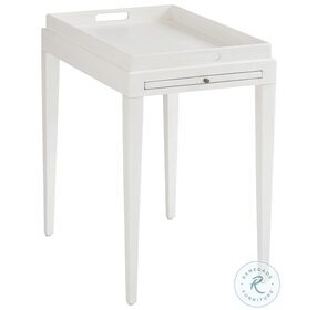 Ocean Breeze Shell White Broad River Rectangular End Table