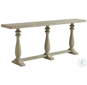Ocean Breeze Weathered Sage Green River Oaks Console Table