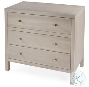 Celine Antique Taupe 3 Drawer Nightstand