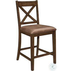 Levittown Brown Counter Height Chair Set Of 2