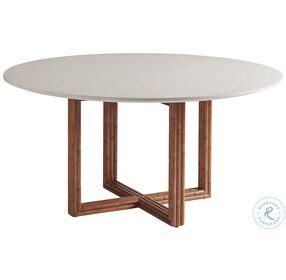 Palm Desert Anticato Marble And Sundrenched Sierra Woodard Dining Table