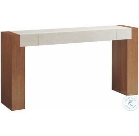 Palm Desert Sundrenched Sierra Tan And White Eldorado Console Table