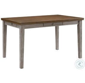 Tigard Cherry And Gray Counter Height Dining Table