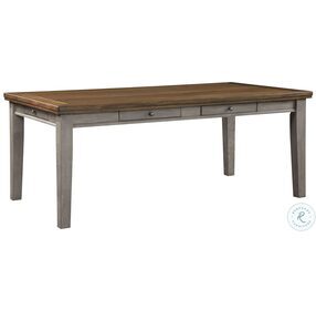 Tigard Cherry And Gray Dining Table