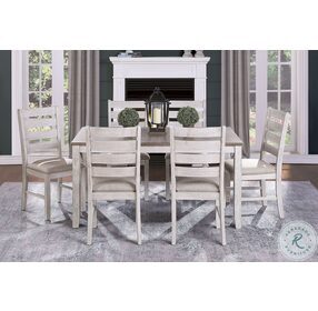 Ithaca Grayish White And Brown Dining Room Set