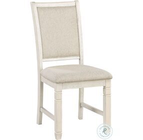 Asher Beige And White Side Chair Set Of 2