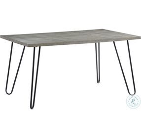 Keene Gray And Black Dining Table