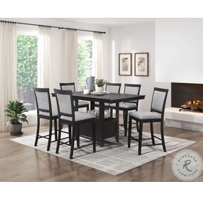 Raven Charcoal Gray Counter Height Dining Room Set