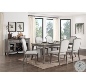 Garner Brown Gray Extendable Dining Room Set