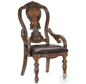 Bergen Dark Oak Arm Chair Set Of 2