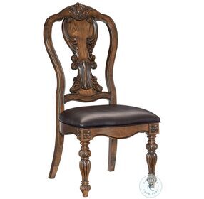 Bergen Dark Oak Side Chair Set Of 2