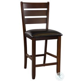 Ameillia Dark Oak Counter Height Chair Set of 2