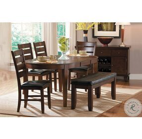 Ameillia Dark Oak Dark Oak Extendable Dining Room Set