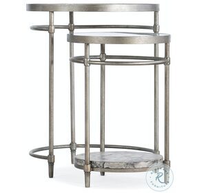 5889-80113-00 Distressed Silver Nesting Table Set Of 2