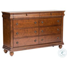 Rustic Traditions Rustic Cherry 8 Drawer Dresser