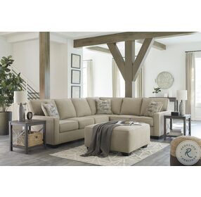 Lucina Quartz 3 Piece Sectional with LAF Loveseat