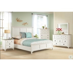 Myra Paperwhite Louvered Bedroom Set